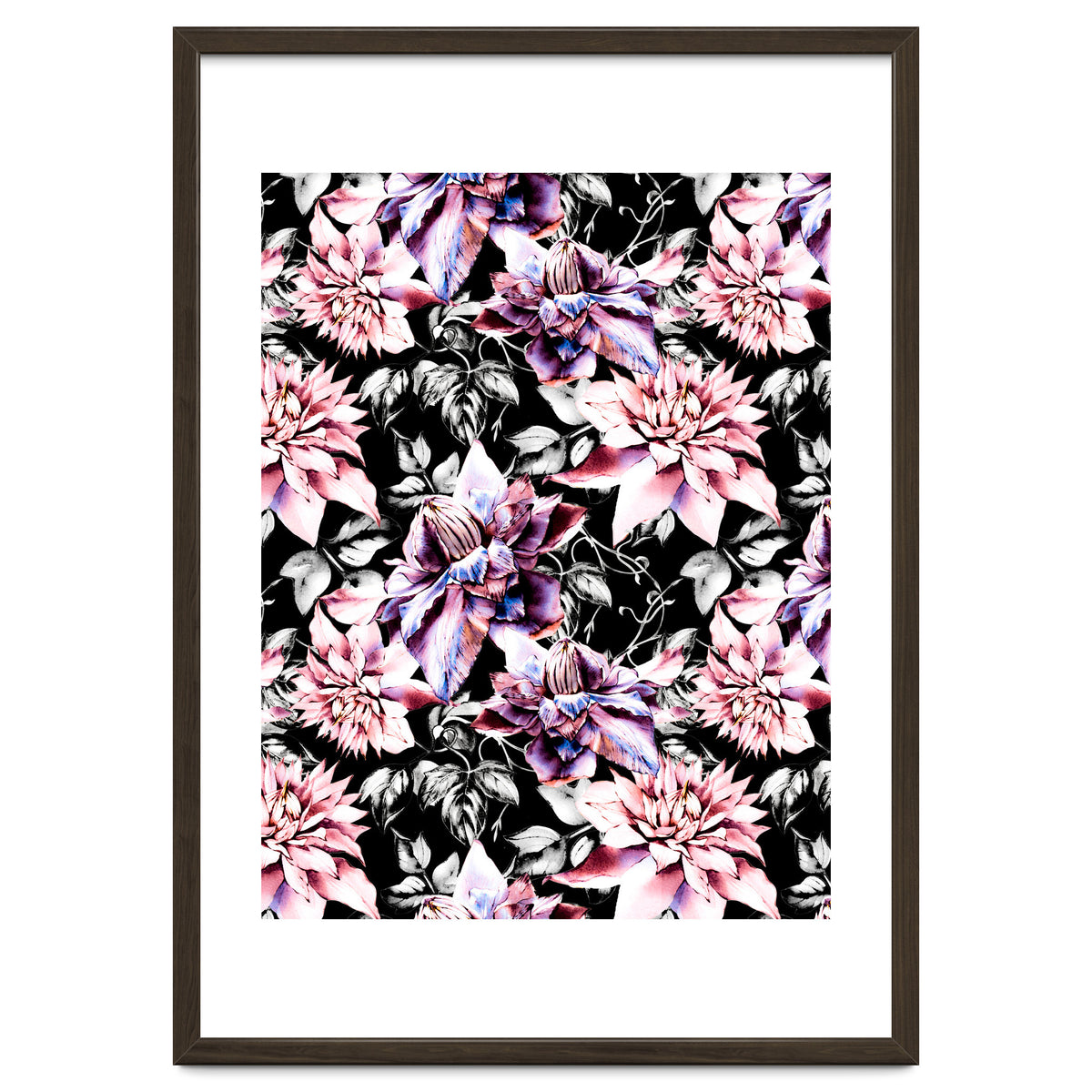 Pink bloom in the dark