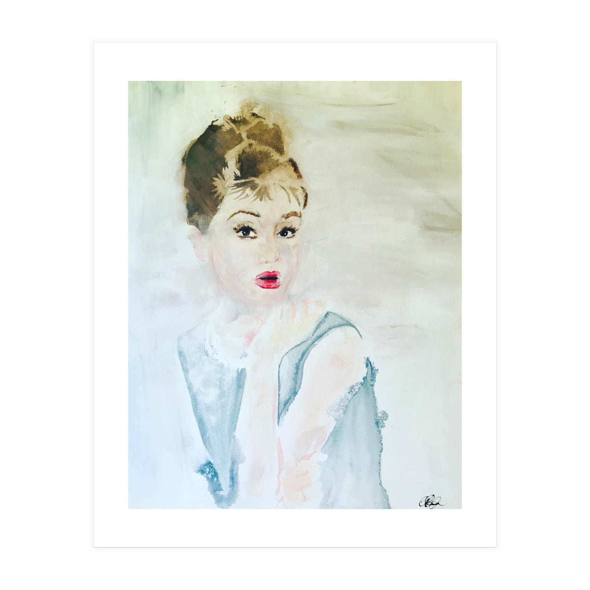 Audrey In Blue (Print Only)