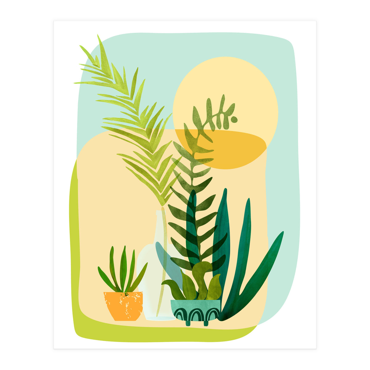 Whimsical Spring Garden (Print Only)