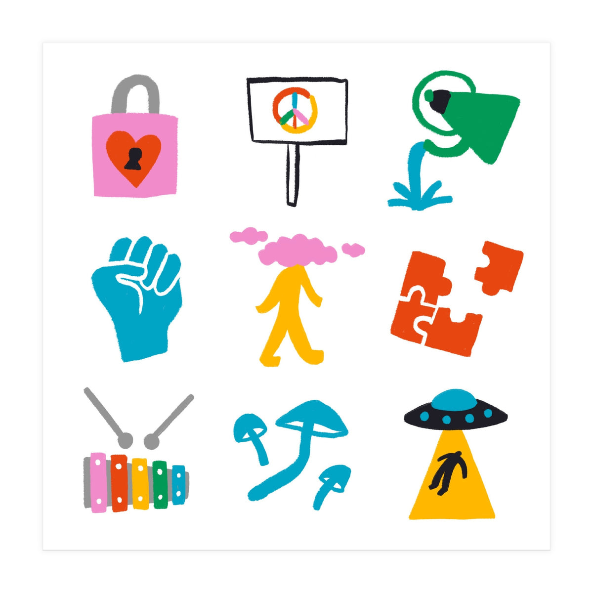 Aquarius Emoji (Print Only)