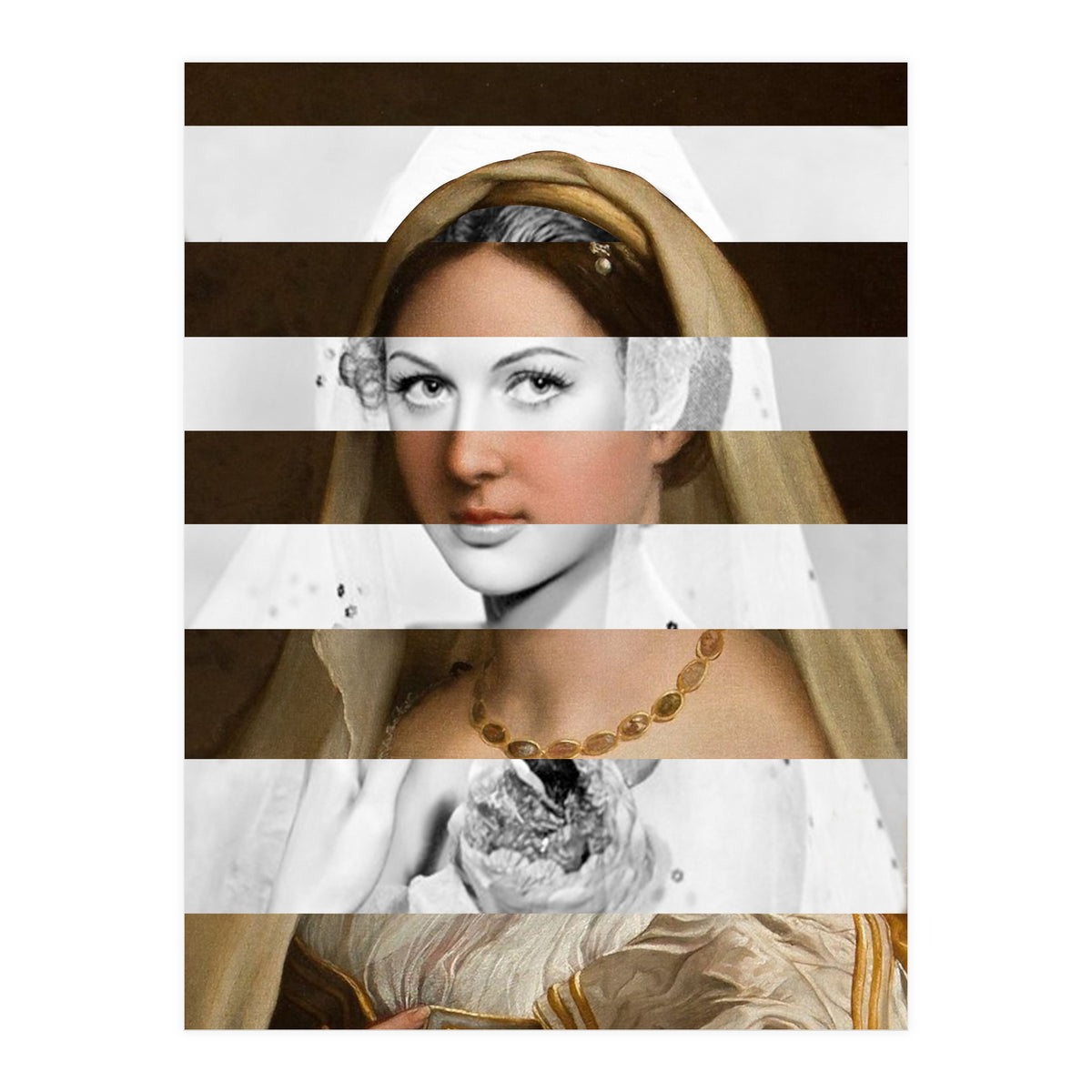 Raphael's Woman With A Veil & Hedy Lamarr (Print Only)