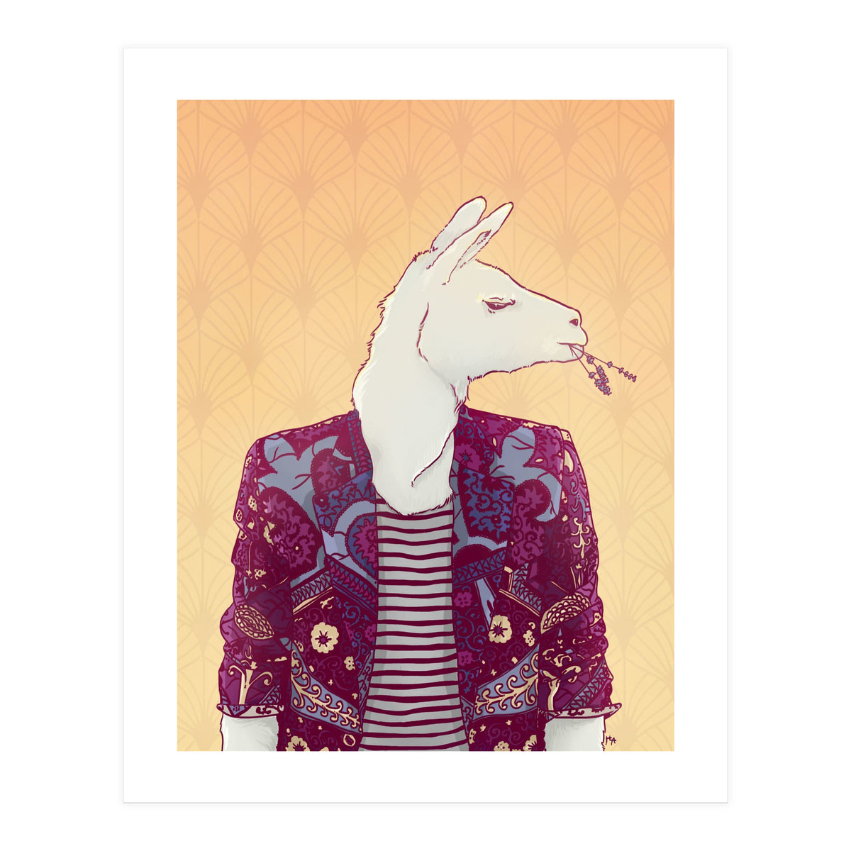 Eddy The Llama (Print Only)