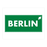 Let`s go to Berlin, Germany! Green road sign (Print Only) thumbnail