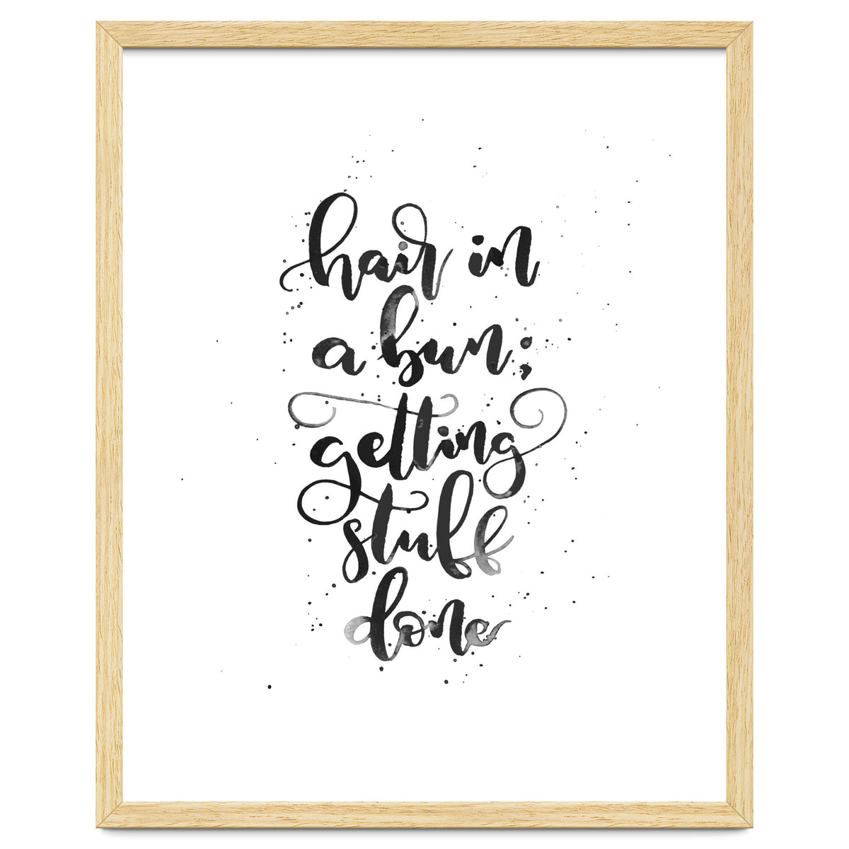 Hair In A Bun Getting Stuff Done