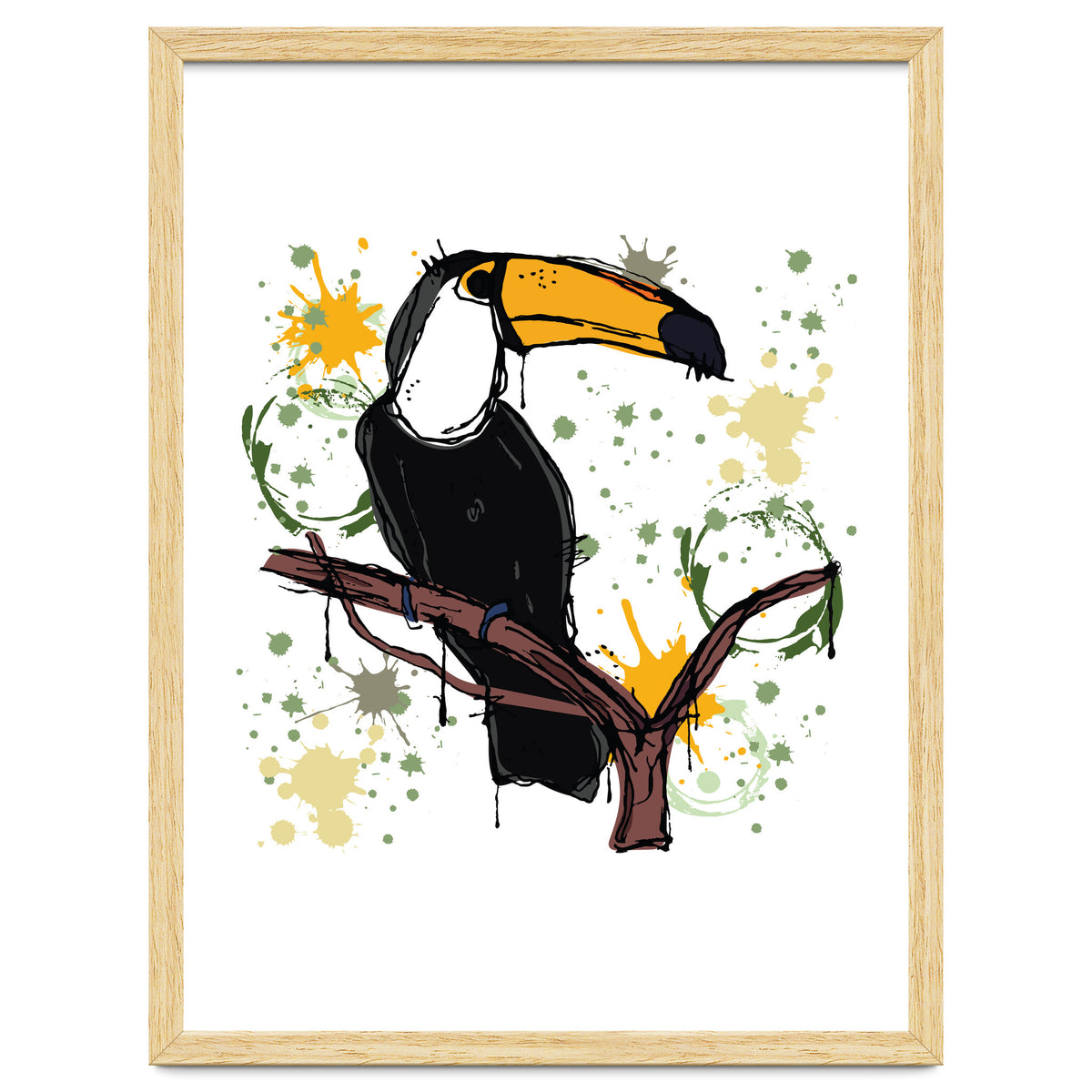 Toucan scribble sketch