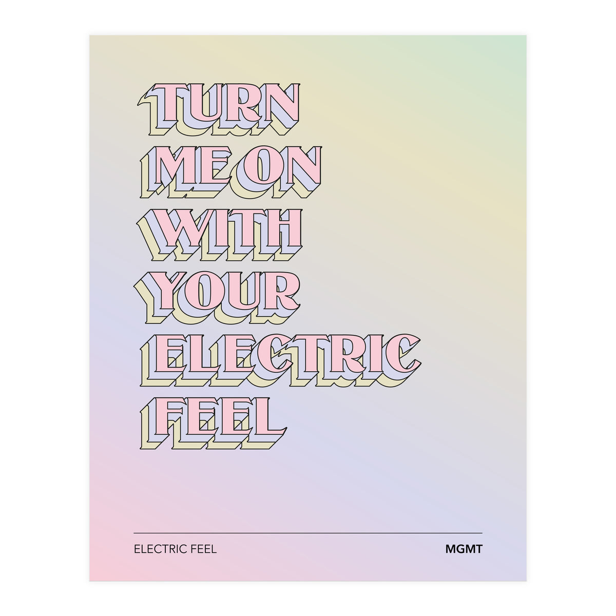 Mgmt - Electric Feel (Print Only)