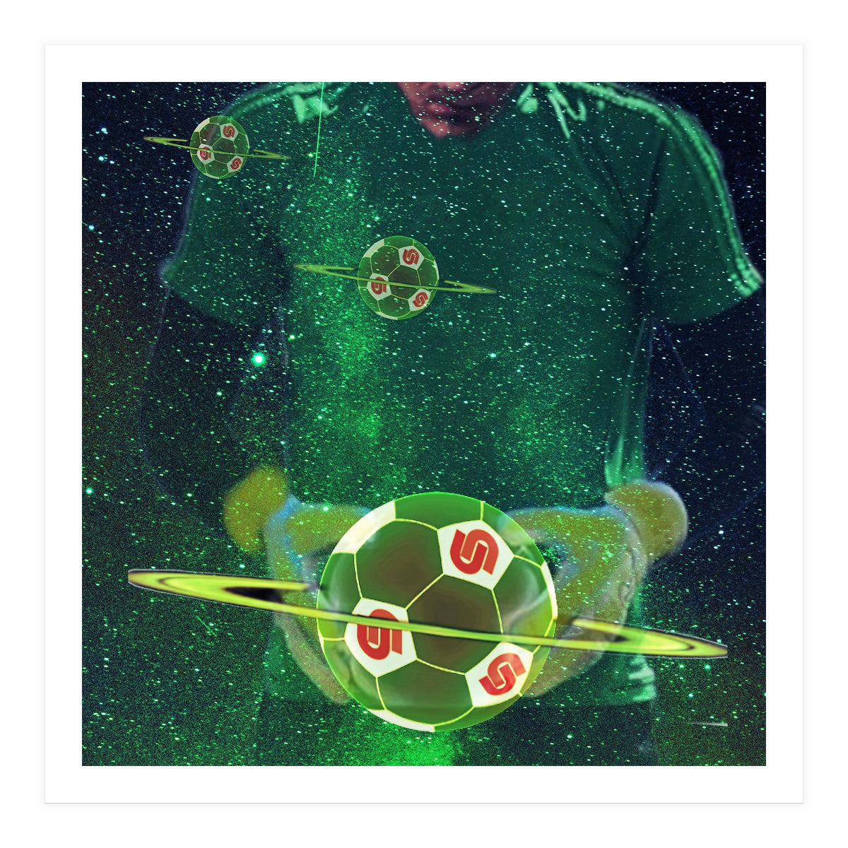 Football fans glimps of heaven. (Print Only)