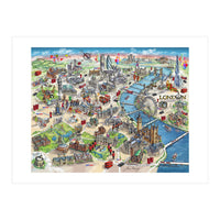 London Map Illustration (Print Only)
