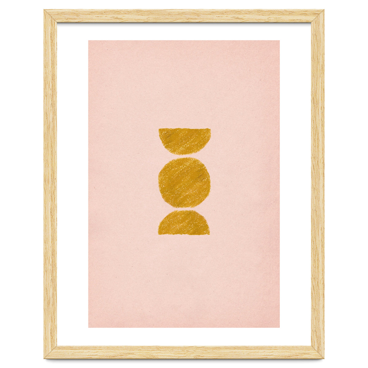 Pink and rust minimalist shapes