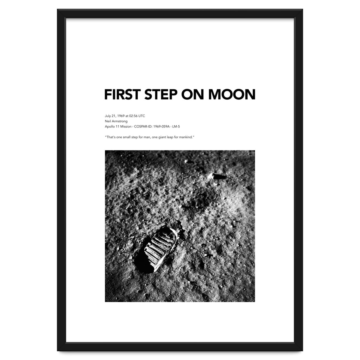 FIRST STEP ON MOON
