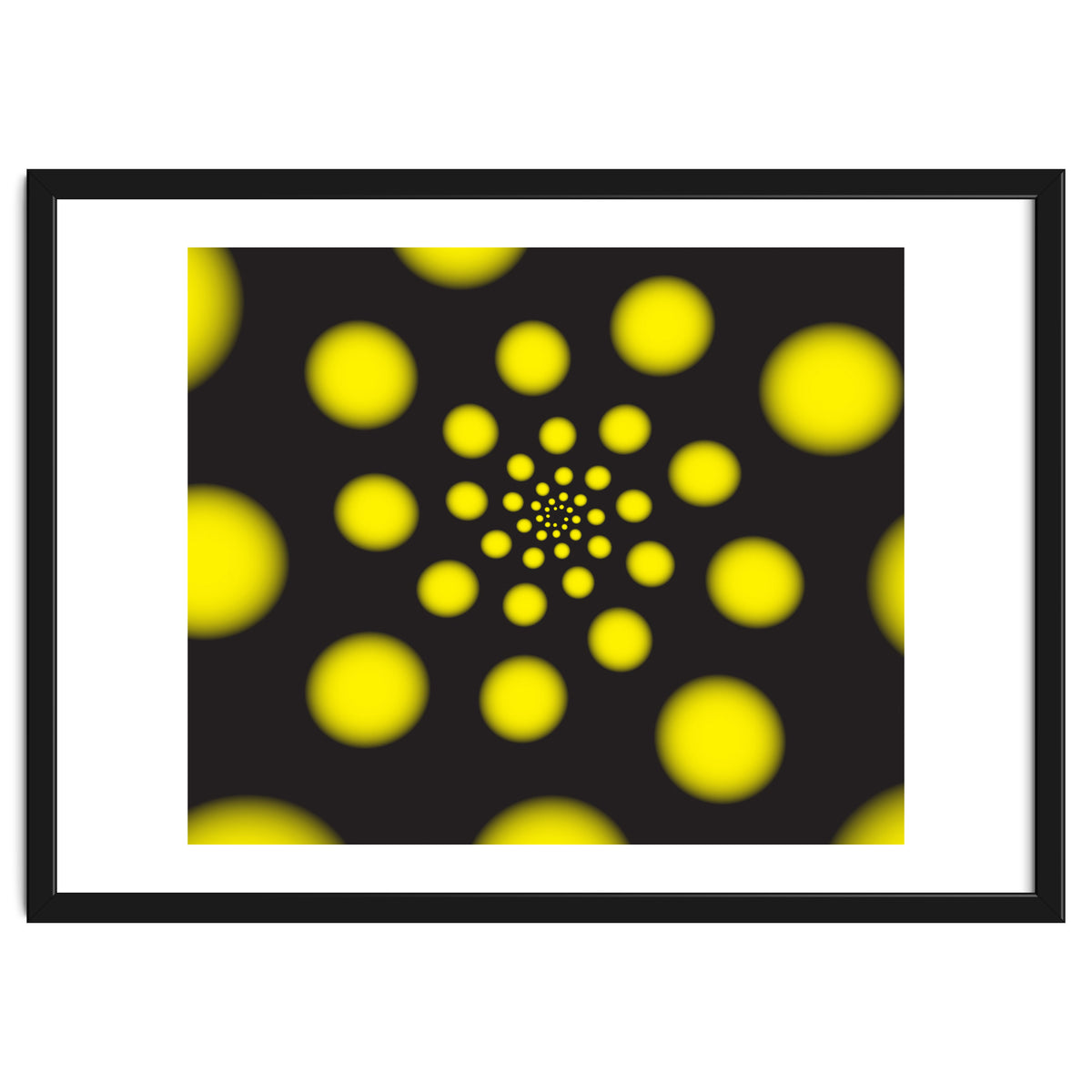 Yellow Spiral Dots
