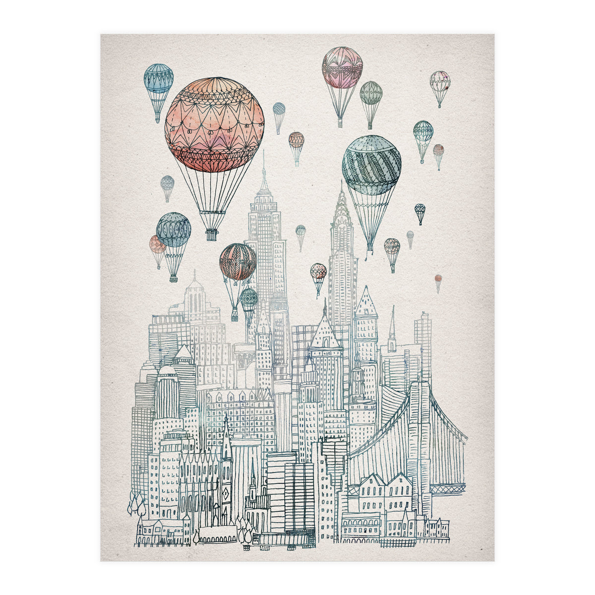 Voyages Over New York (Print Only)