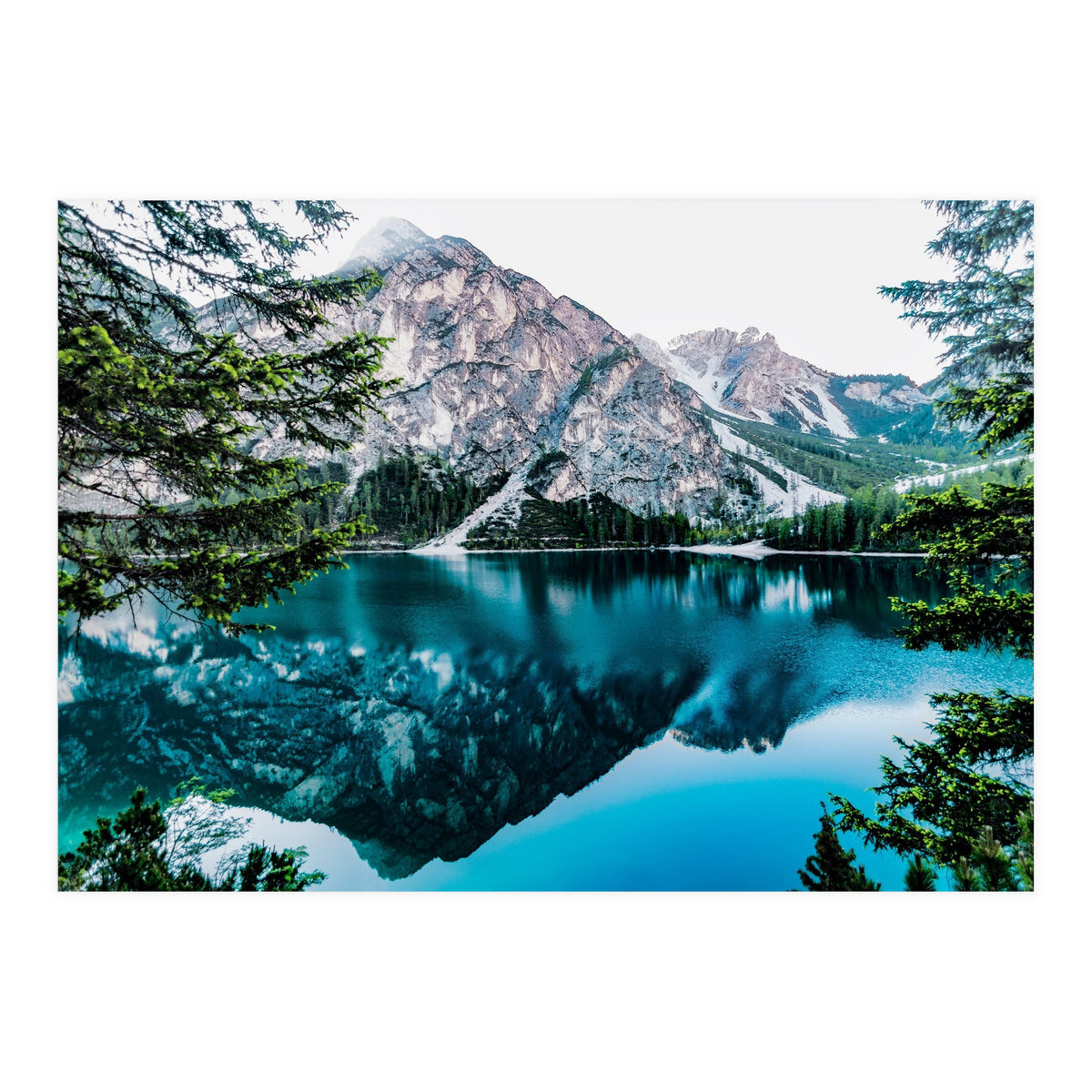 Mountain and lake (Print Only)