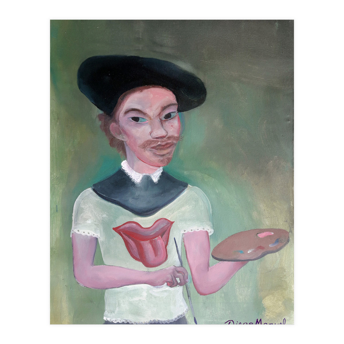 Rembrandt Rolling Fan (Print Only)