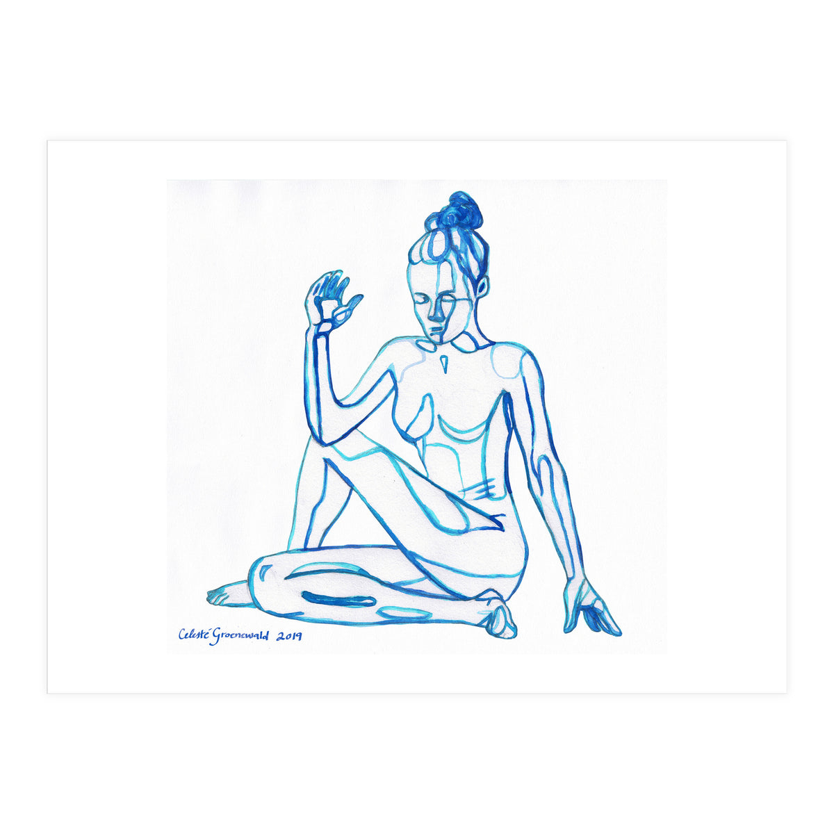 Ardha Matsyendrasana (Print Only)