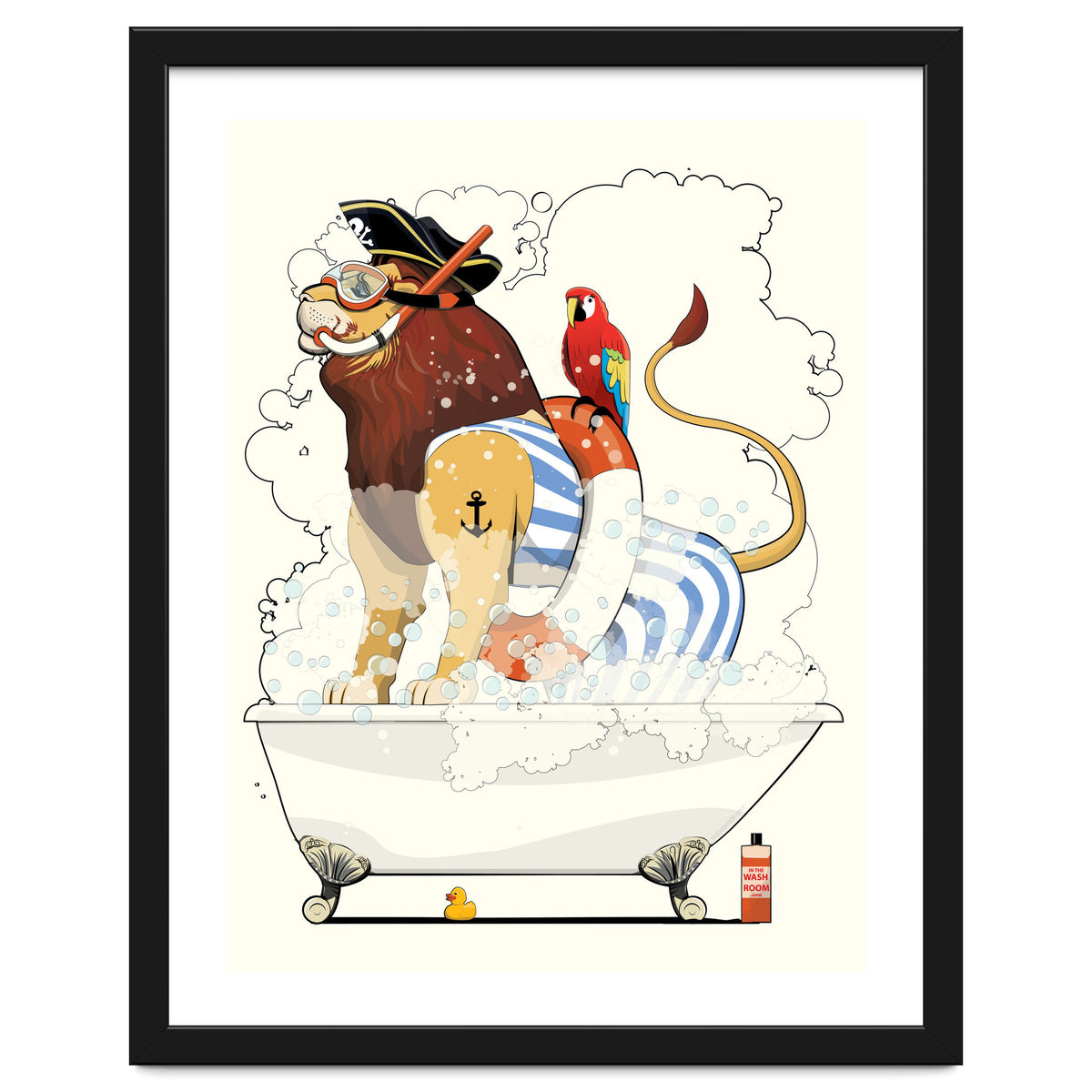 Lion in the Bath, Funny Bathroom Humour