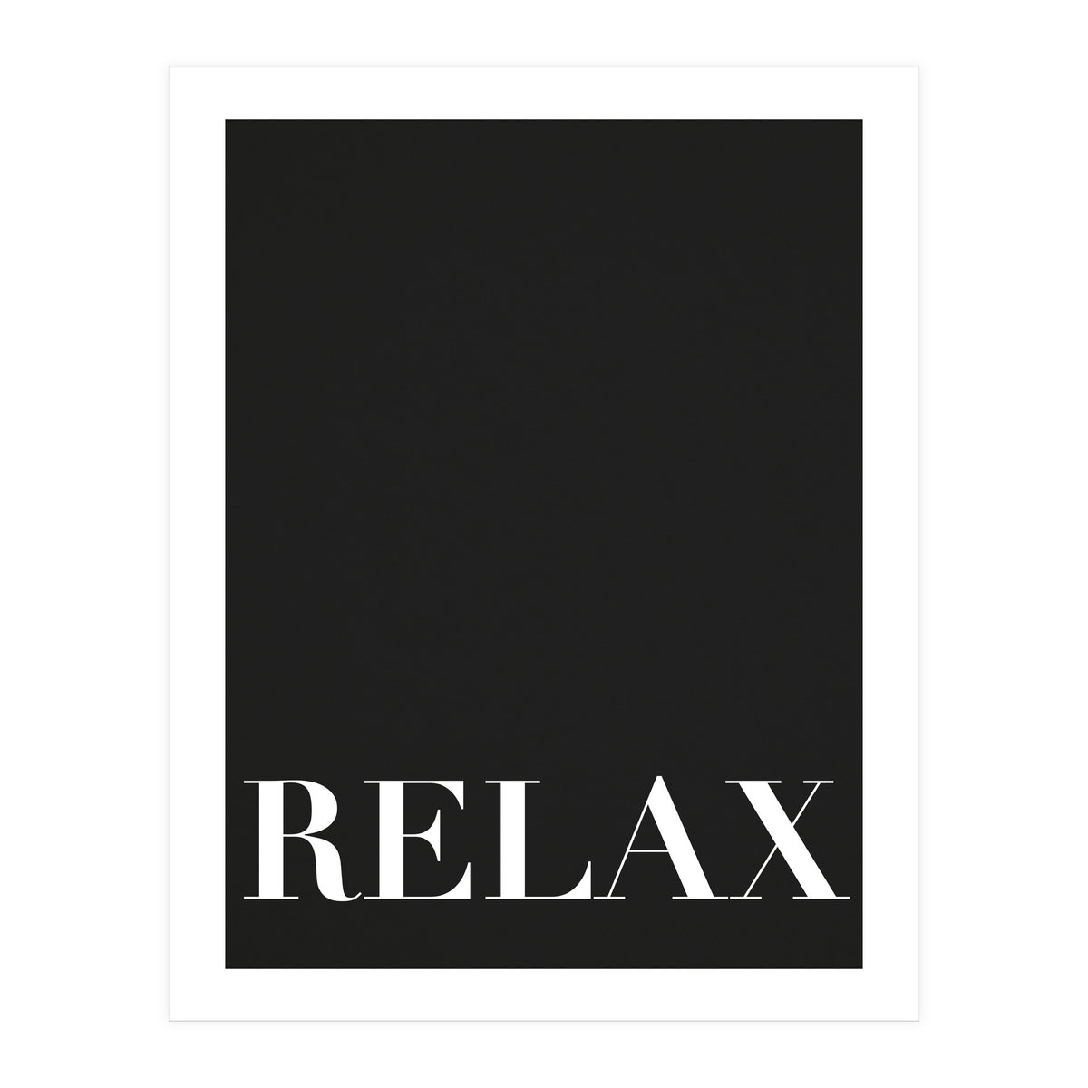 Relax Black (Print Only)