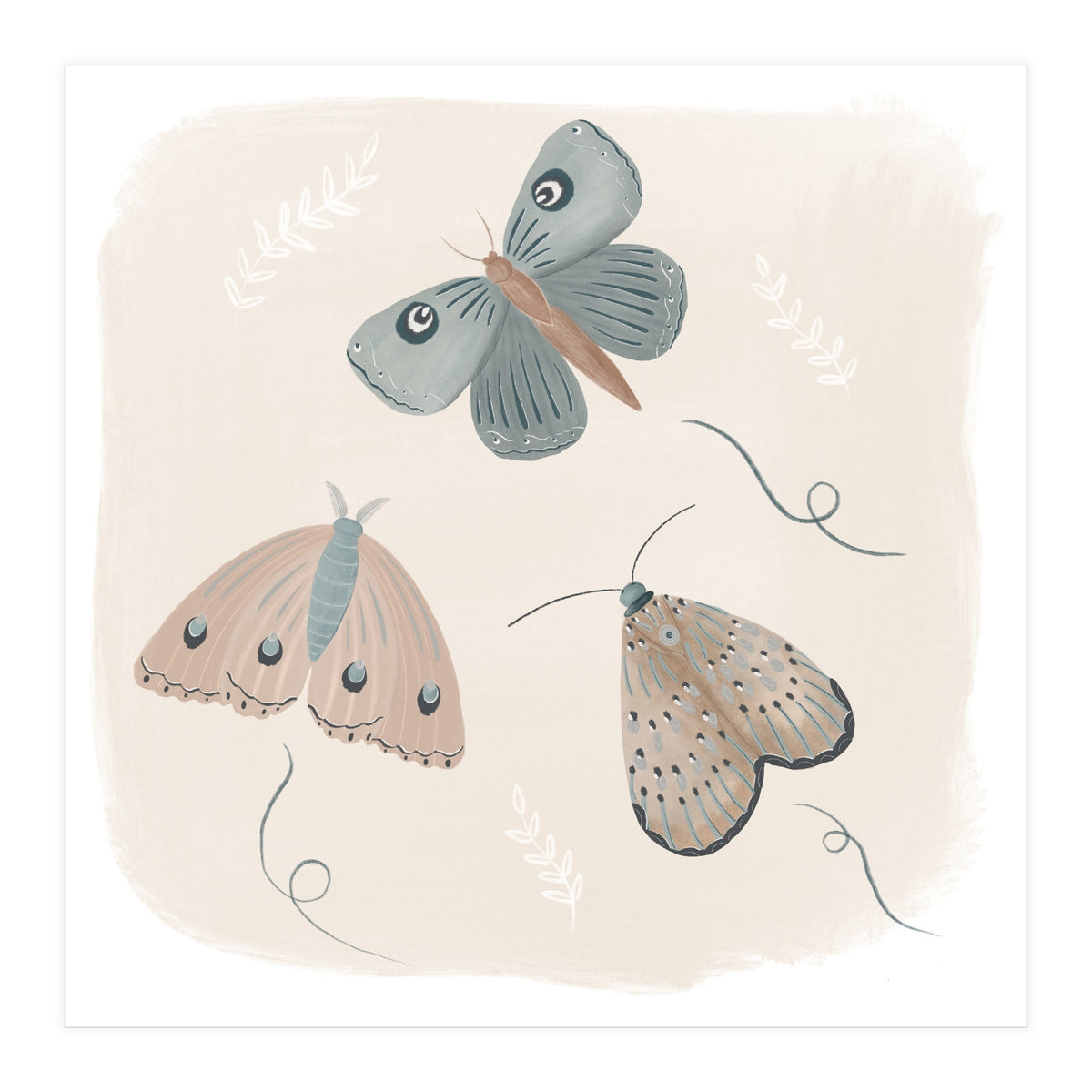 Moths in the moonlight  (Print Only)