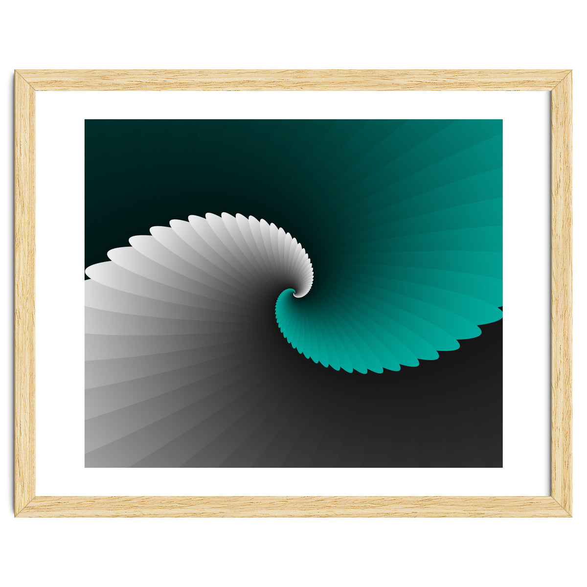 Turquoise Spiral Wings