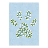 Floral Paw Print (Print Only) thumbnail