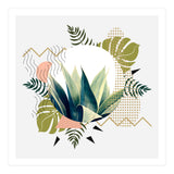 Abstract geometrical and botanical shapes (Print Only) thumbnail