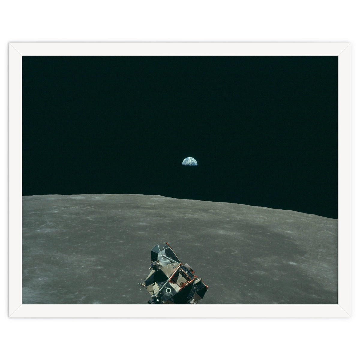 Earth, Moon And Lunar Module, As11 44 6643
