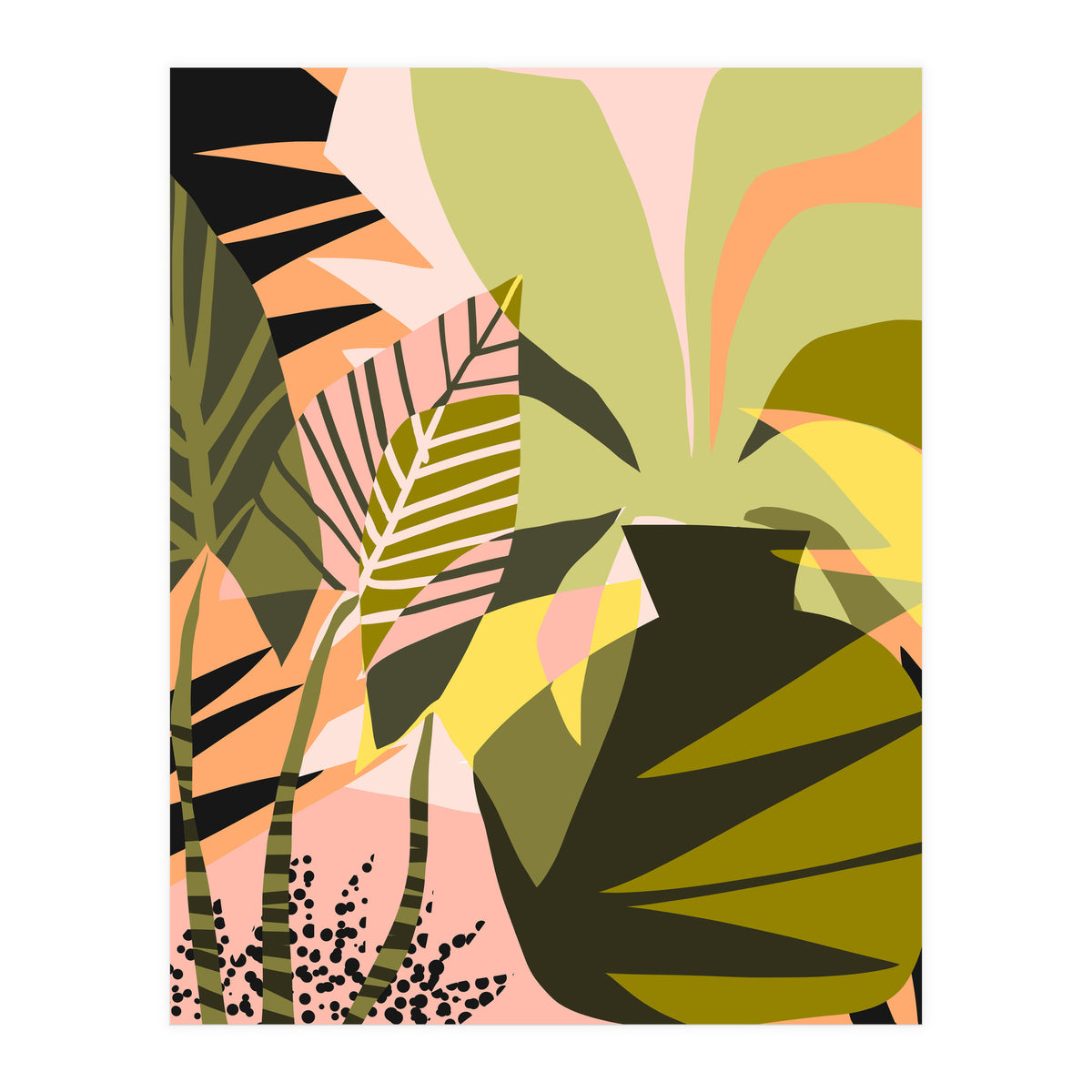 A Flower Blooms Best In A Happy Pot (Print Only)