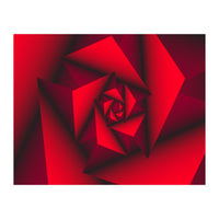 Red Abstract Geometric (Print Only)