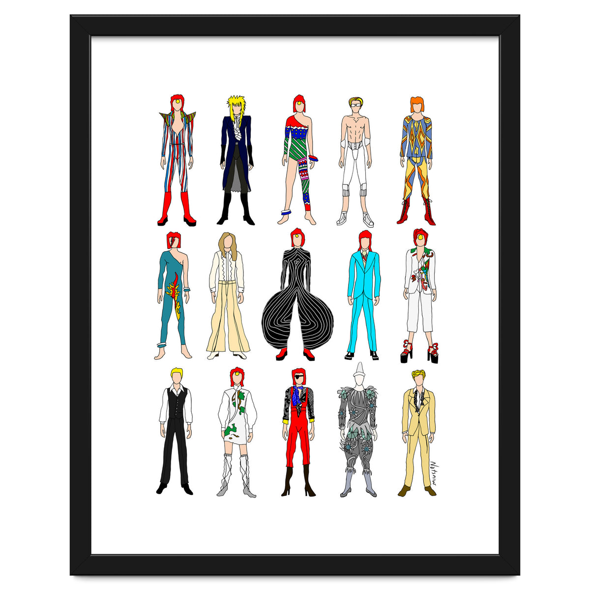 Outfits of Bowie Fashion