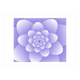 3d Abstract Purple Floral Spiral  (Print Only) thumbnail