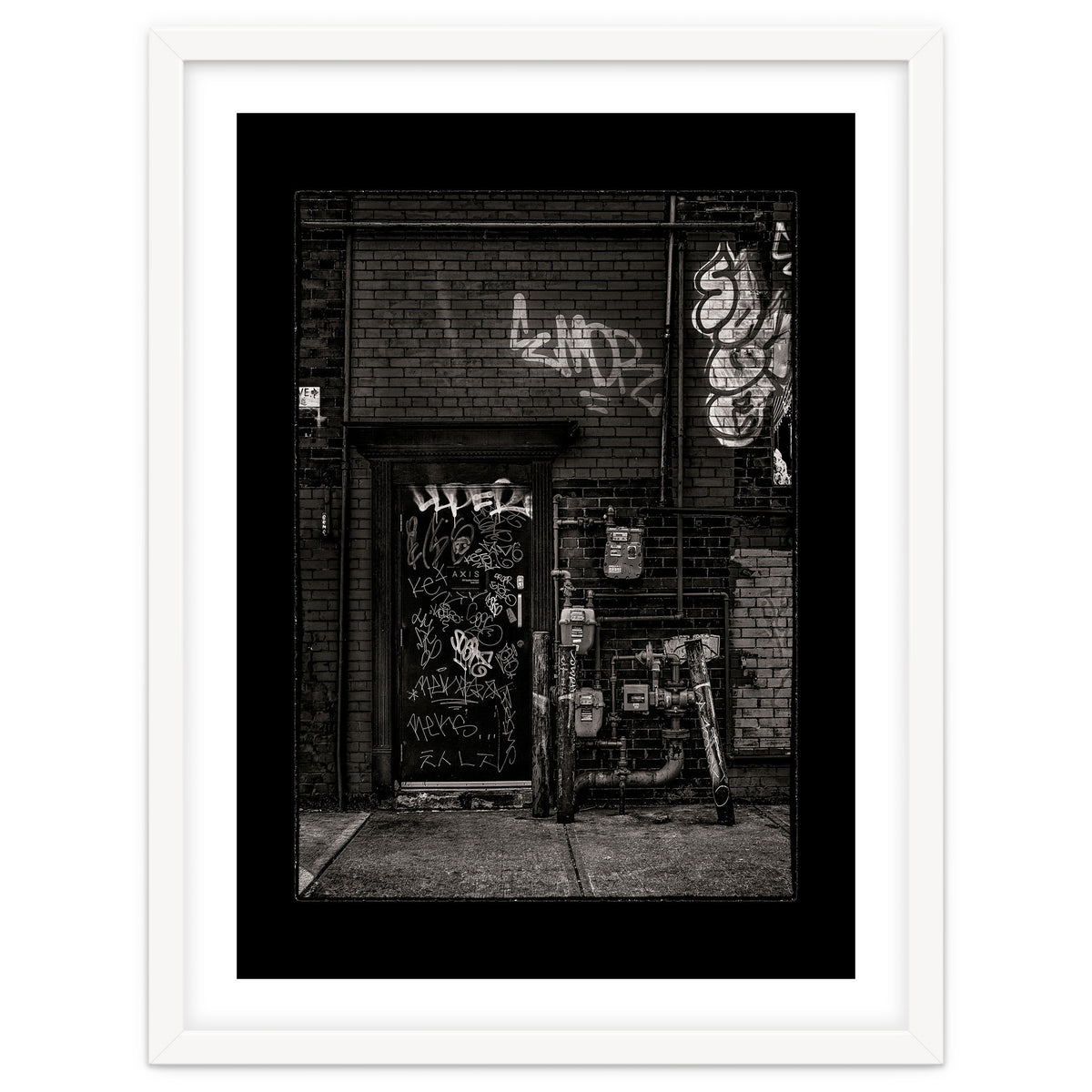 Alleyway Pipes No 4 with Border