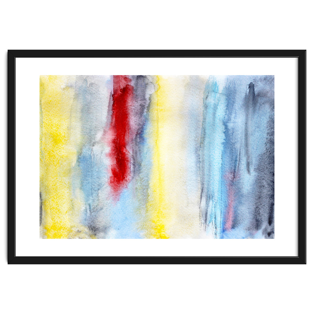 Touch of red || abstract watercolor