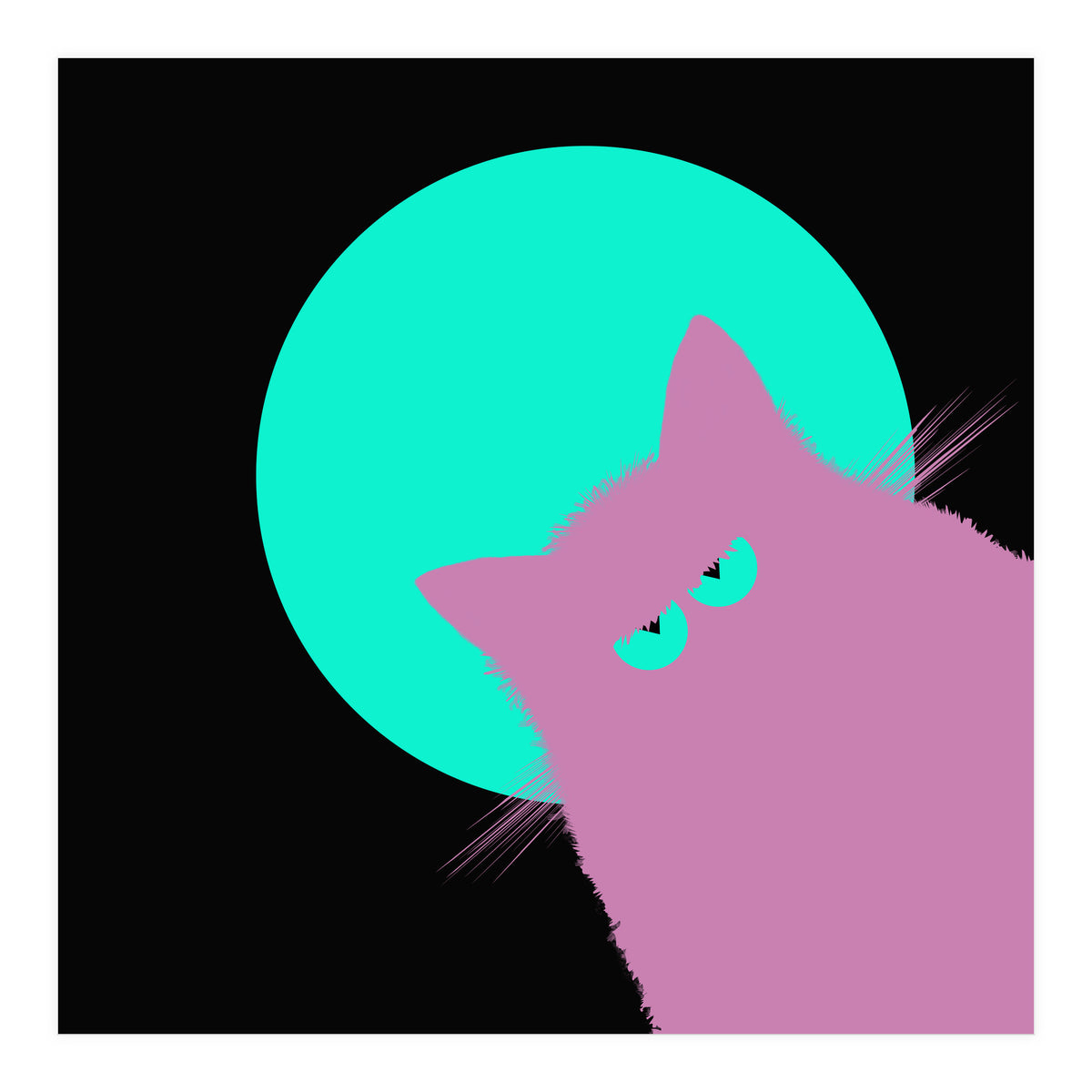 Blue Moon Lilac Cat  (Print Only)