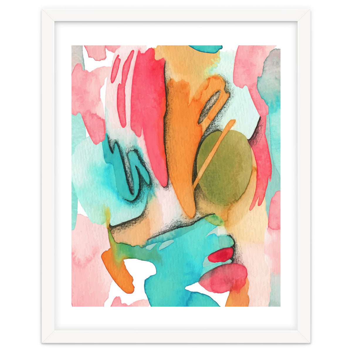 Abstract Watercolor Art