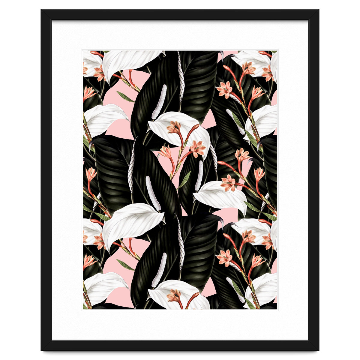 Flowery exotic botanical pink