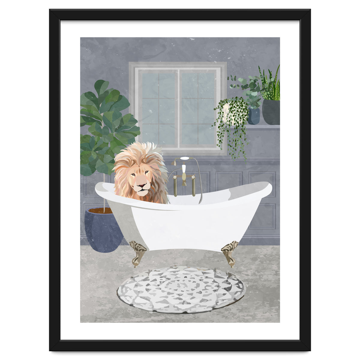Leo Lion takes a bath