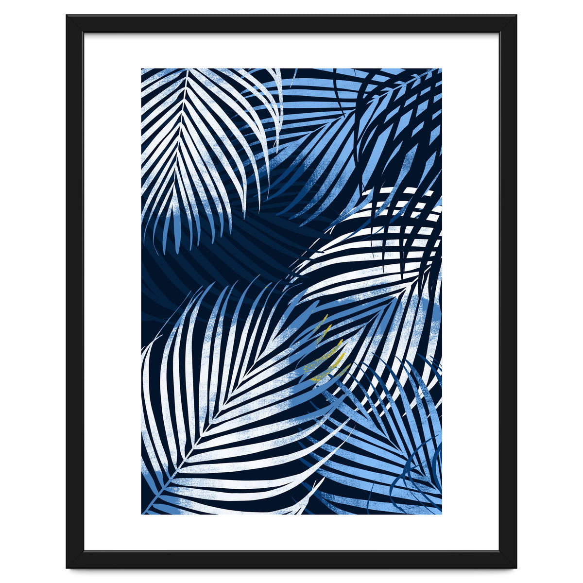 Palm Leaves Blue