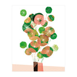 Pilea In Green And Coral (Print Only) thumbnail