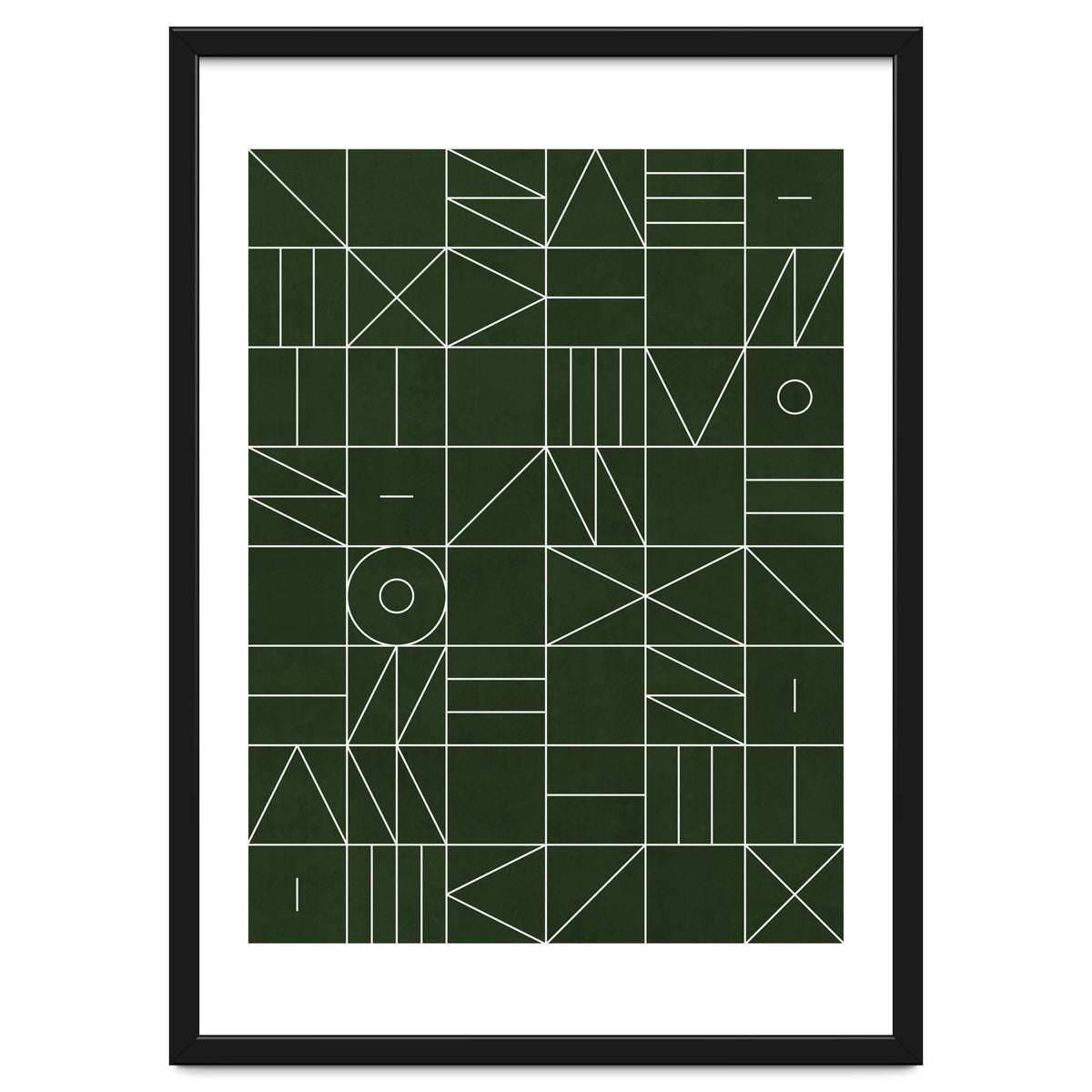 My Favorite Geometric Patterns No.6 - Deep Green