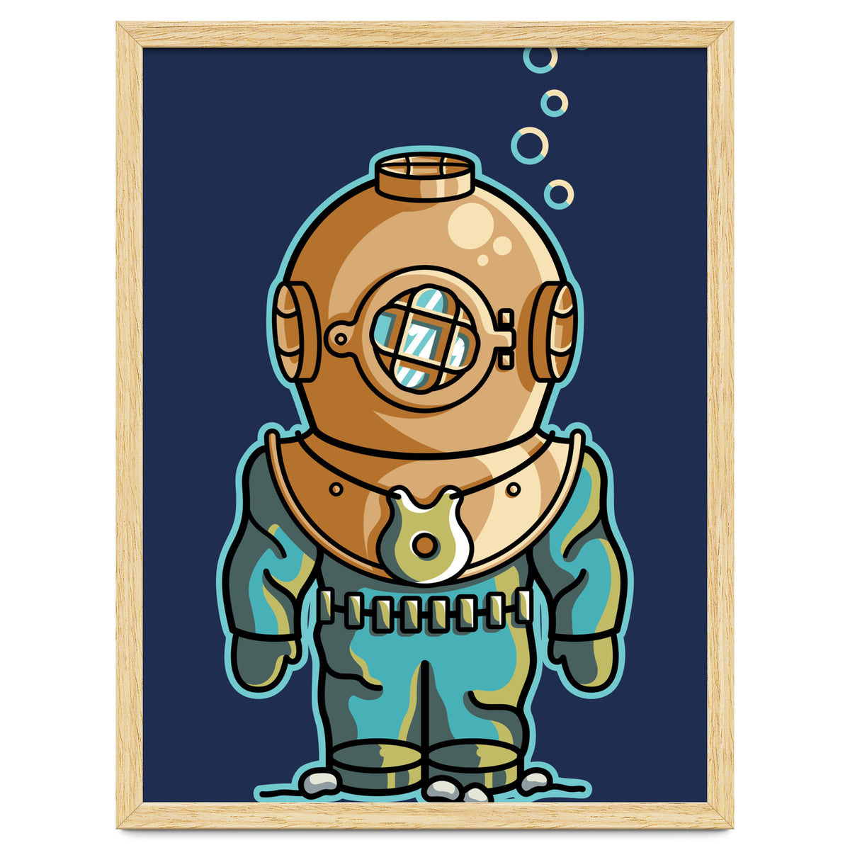 Cute Deep Sea Diver