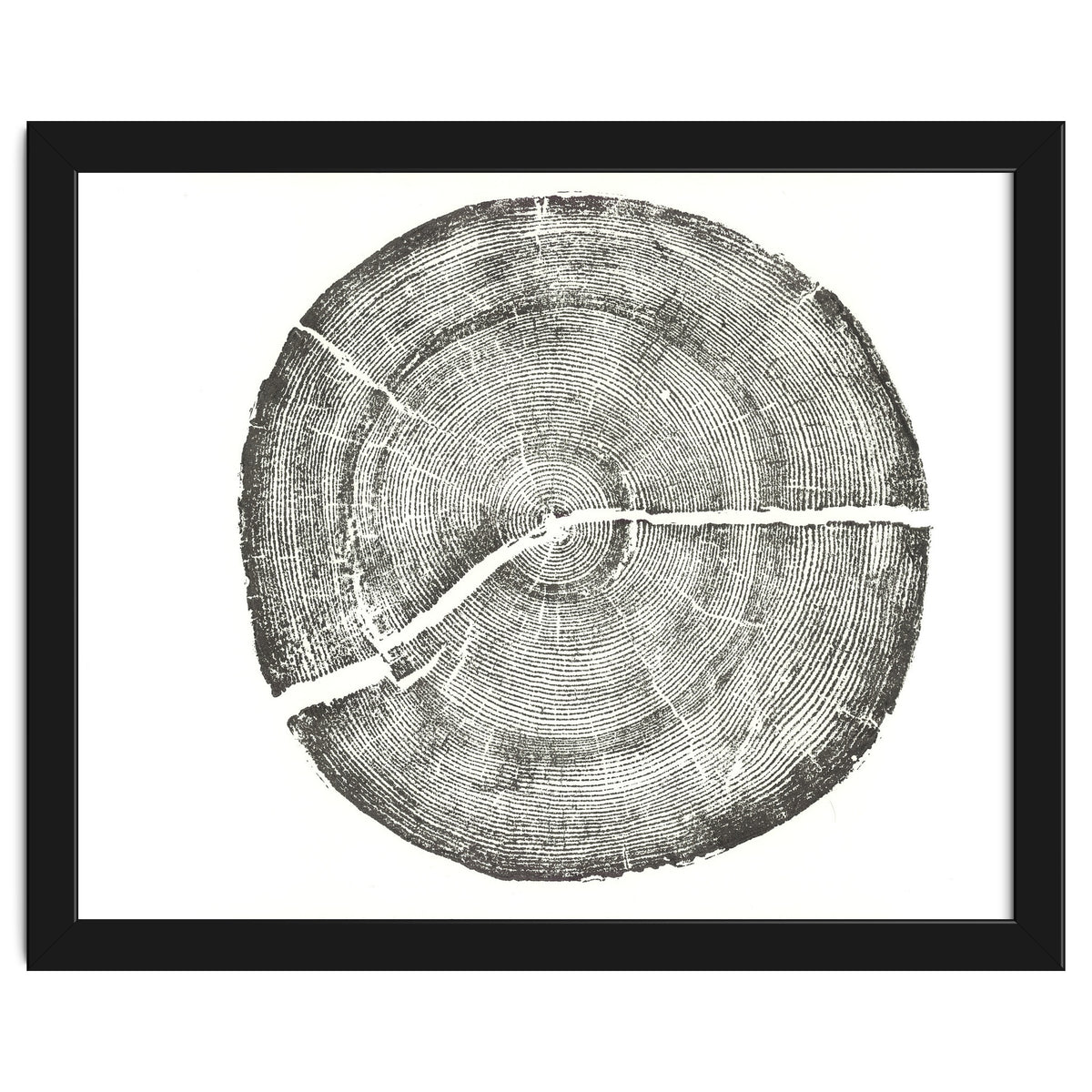 Rock Canyon, Tree Ring Print, Woodblock