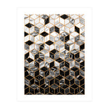 Marble Cubes - Black and White (Print Only) thumbnail
