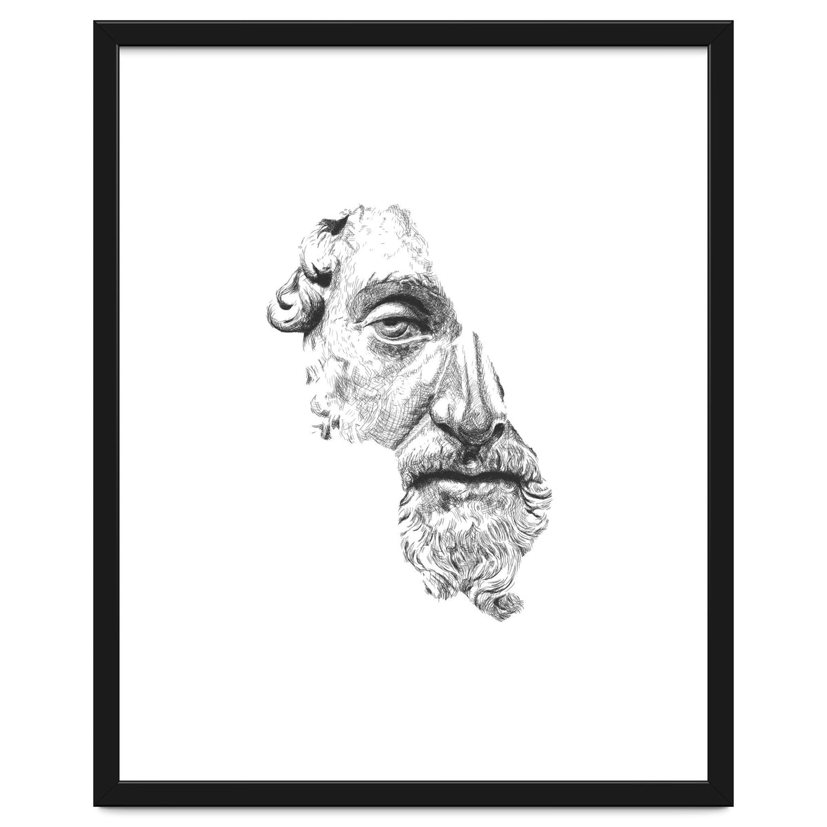 MARCUS AURELIUS ANTONINUS AUGUSTUS / black and white