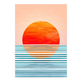 Geometric Minimalist Sunset (Print Only) thumbnail