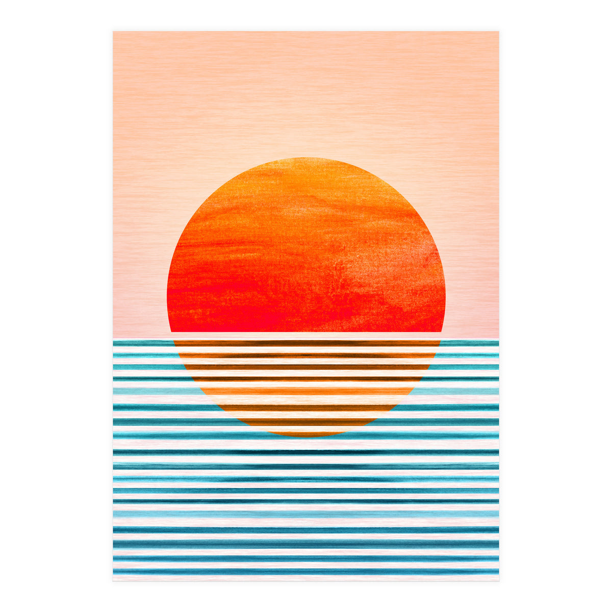 Geometric Minimalist Sunset (Print Only)