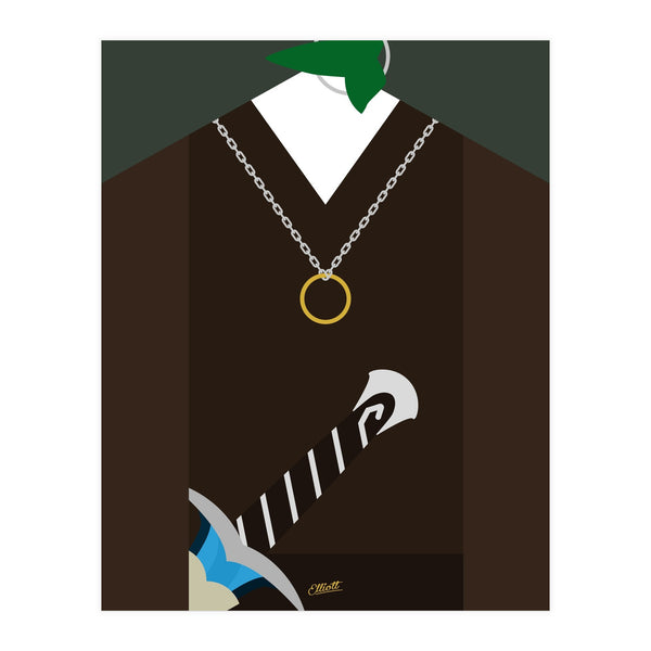 Frodo B and the One Ring (Print Only) Art Print by Elliott Crowe-Swords ...