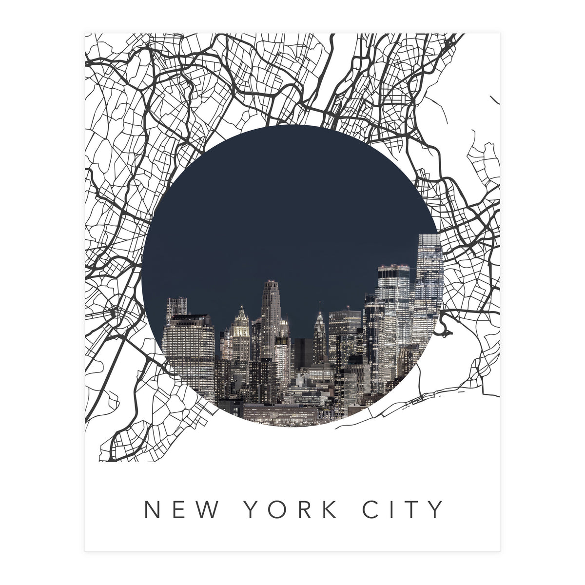 New York City Streets Collage (Print Only)