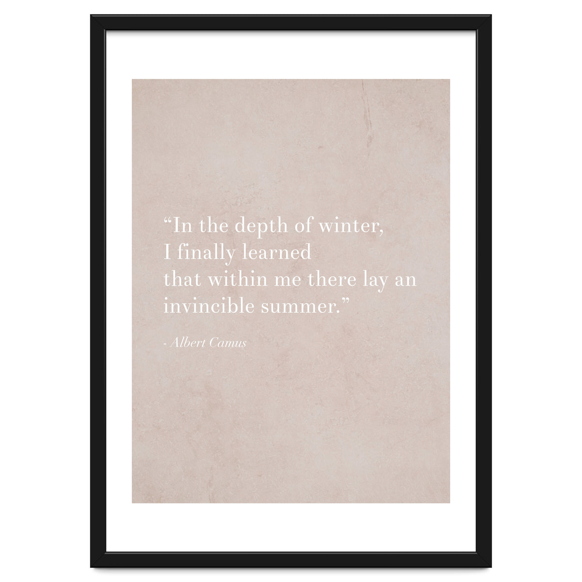 An Invincible Summer By Camus