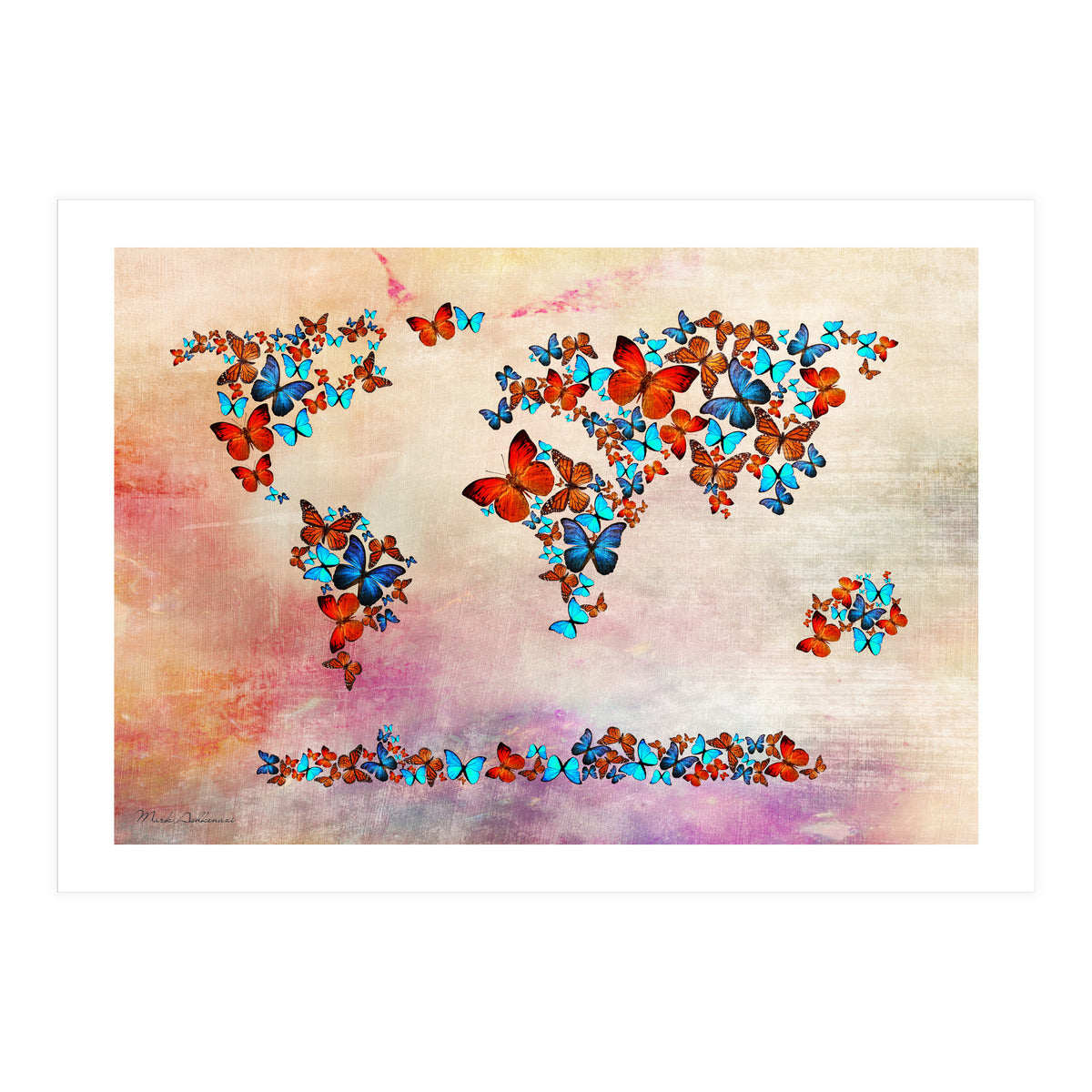 Map Of The World  4 (Print Only)