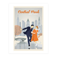 Skating in Central Park  (Print Only)